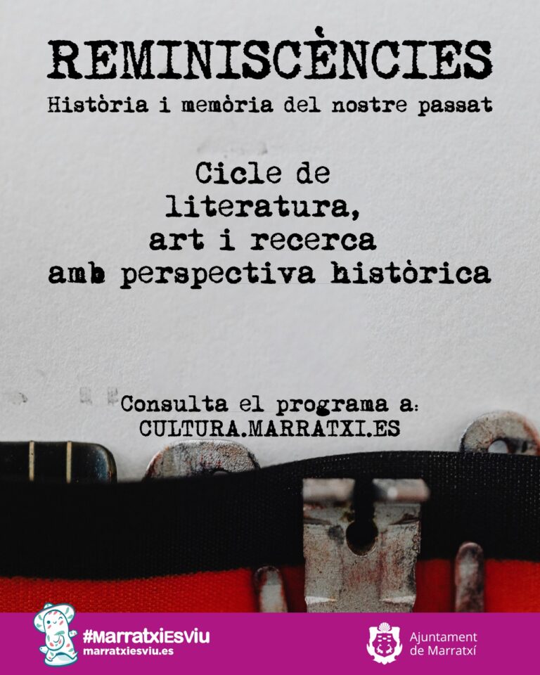 L’Ajuntament presenta la segona edició del cicle cultural ‘Reminiscències. Història i memòria del nostre passat’
