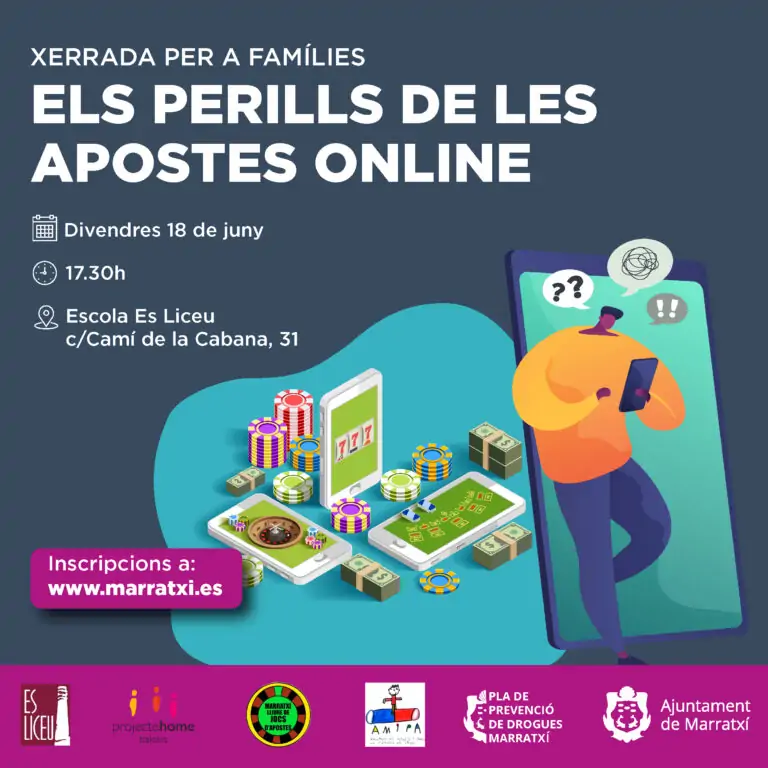 El Ayuntamiento promueve una charla sobre los peligros de las apuestas online para las familias del municipio