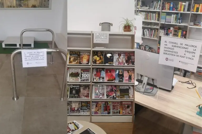 El Ayuntamiento de Marratxí mejora el mobiliario de la Biblioteca de Pòrtol y la señalización del Museu del Fang