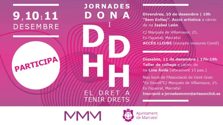 El Ayuntamiento organiza las jornadas ‘Mujeres y Derechos Humanos: el derecho a tener derechos’ junto a ‘Mujeres Mirando Mujeres’