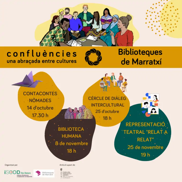 Les biblioteques municipals de Marratxí s’adhereixen al projecte ‘Confluències’ per sensibilitzar sobre el valor de la interculturalitat