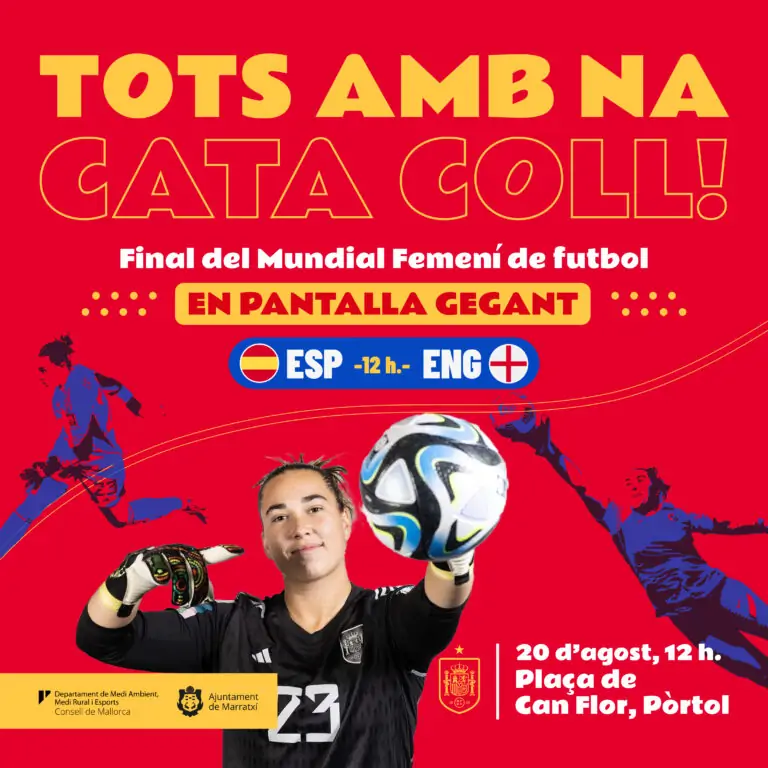 Una pantalla gegant possibilitarà als marratxiners veure a Cata Coll jugant la final del Mundial el proper diumenge a Pòrtol