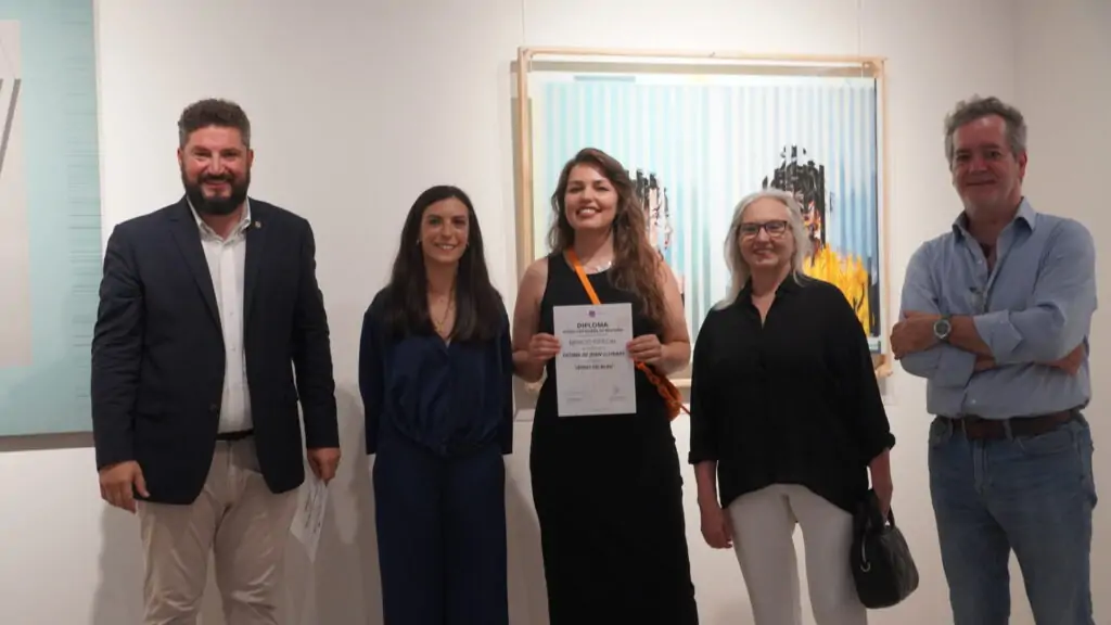 "Venus en blau" de la única artista de Marratxí seleccionada, Fátima de Juan Lliteras, recibió meción especial.